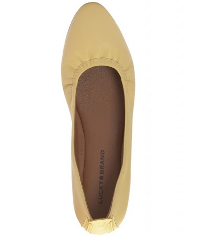 Women's Caliz Slip-On Ballet Flats Yellow $35.60 Shoes