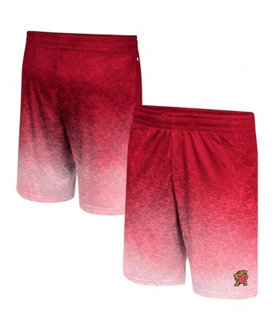 Men's Red Maryland Terrapins Walter Shorts $24.37 Shorts