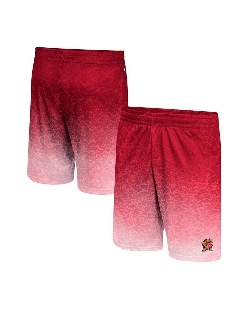 Men's Red Maryland Terrapins Walter Shorts $24.37 Shorts