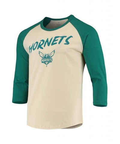 Men's LaMelo Ball Cream Charlotte Hornets NBA 3/4 Sleeve Raglan T-shirt $21.62 T-Shirts