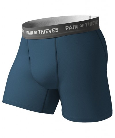 Men's Super Fit Boxer Briefs, Pack of 2 Blue $18.89 Underwear