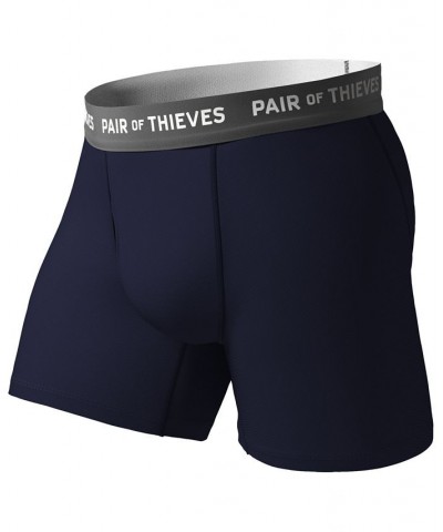 Men's Super Fit Boxer Briefs, Pack of 2 Blue $18.89 Underwear