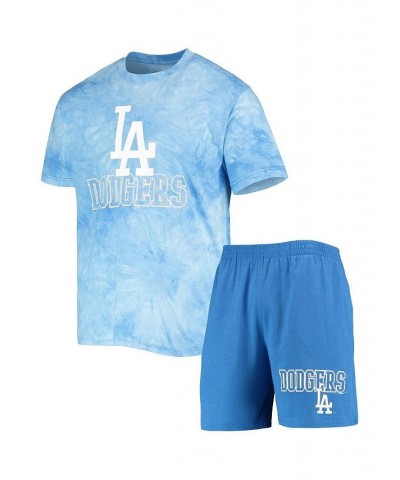 Men's Royal Los Angeles Dodgers Billboard T-shirt and Shorts Sleep Set $34.19 Pajama