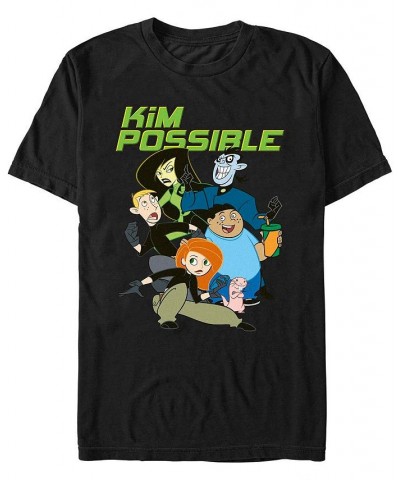 Men's Kim Possible Collegiate Short Sleeve T-shirt Black $15.05 T-Shirts