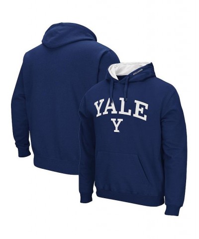 Men's Navy Yale Bulldogs Arch and Logo Pullover Hoodie $22.00 Sweatshirt