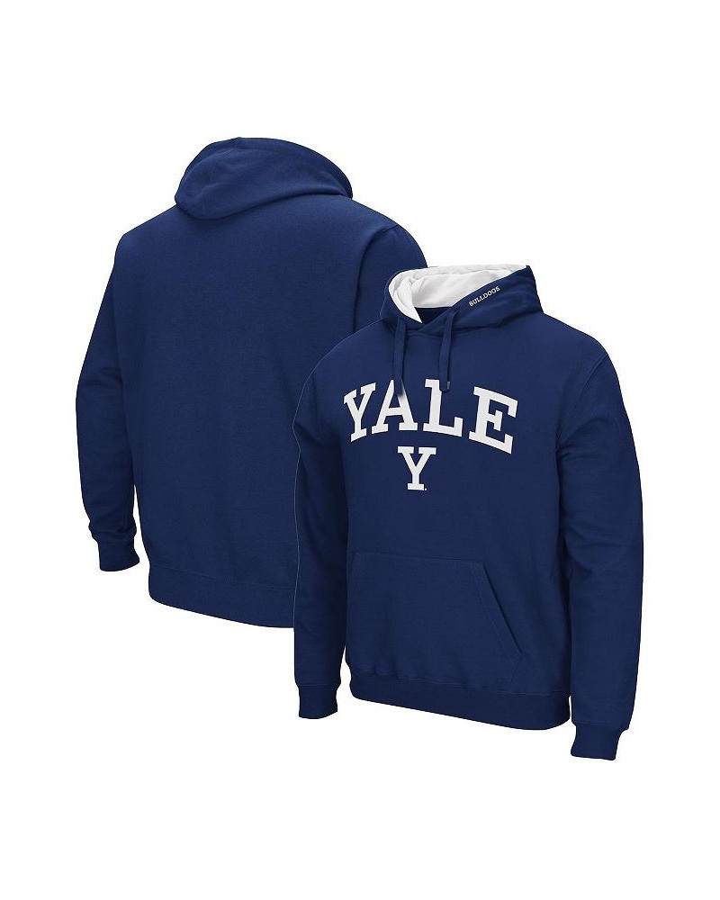 Men's Navy Yale Bulldogs Arch and Logo Pullover Hoodie $22.00 Sweatshirt