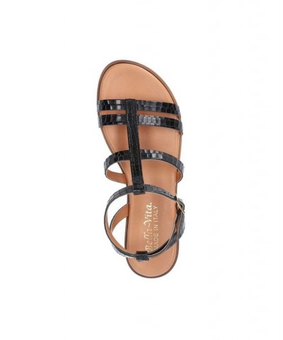 Women's Ira-Italy Sandals Black $40.00 Shoes