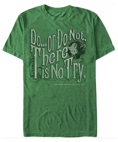 Star Wars Men's Classic Yoda Do Or Do Not Short Sleeve T-Shirt Green $14.35 T-Shirts