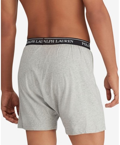 Men's 3-Pk. Cotton Classic Knit Boxers Multi $23.10 Underwear