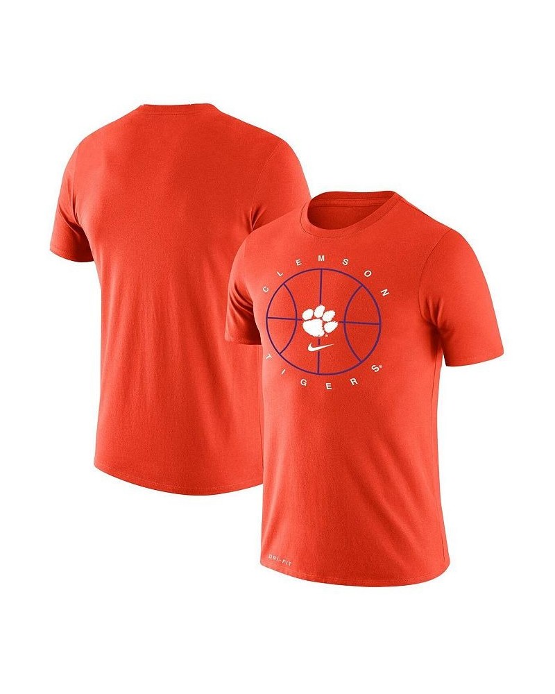 Men's Orange Clemson Tigers Basketball Icon Legend Performance T-shirt $29.99 T-Shirts