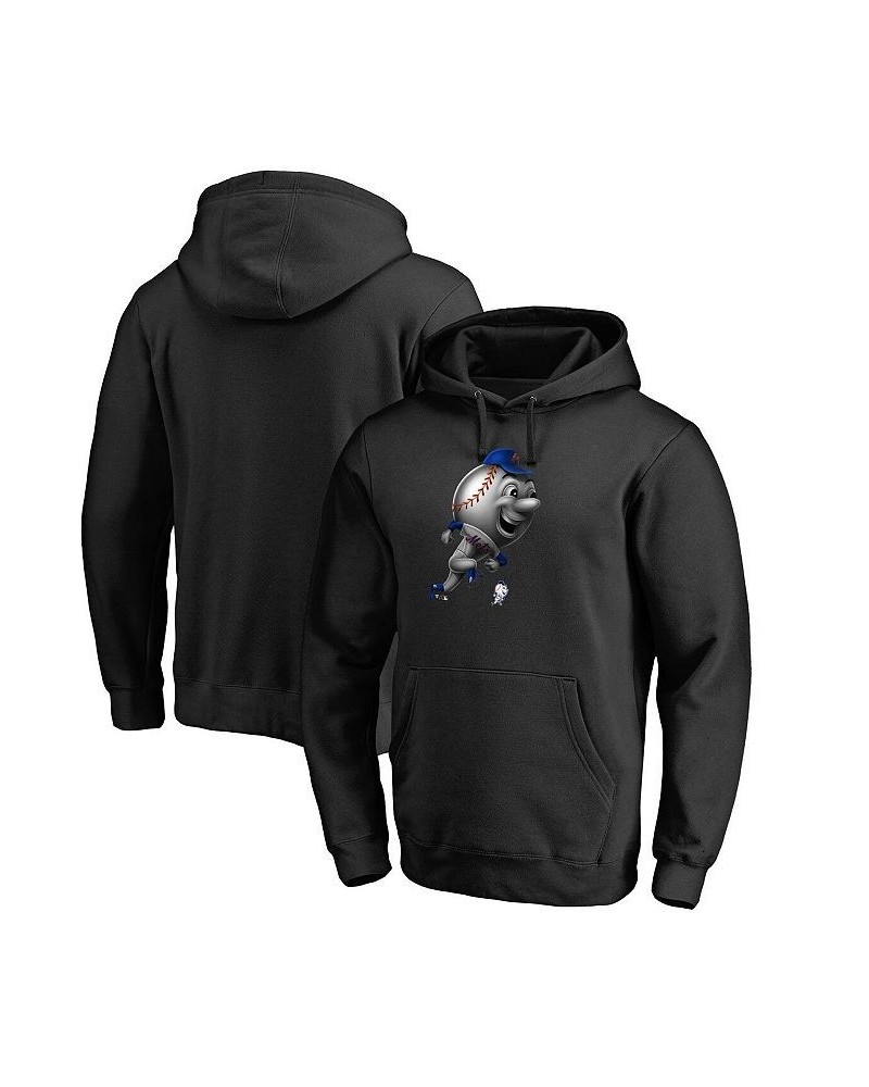 Men's Branded Black New York Mets Midnight Mascot Pullover Hoodie $41.24 Sweatshirt