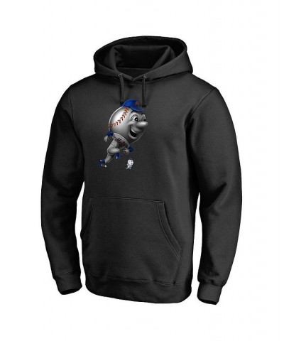 Men's Branded Black New York Mets Midnight Mascot Pullover Hoodie $41.24 Sweatshirt