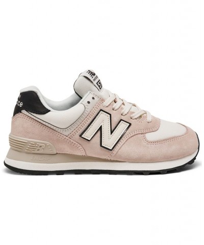 Women's 574 Casual Sneakers Pink $43.70 Shoes