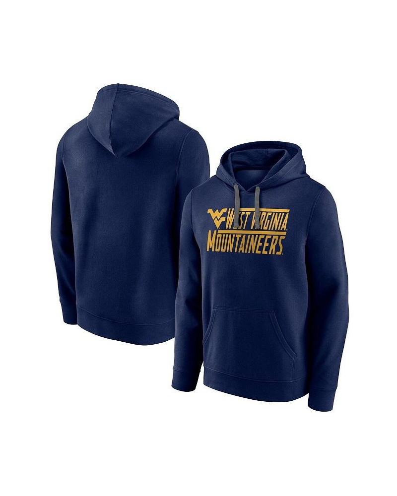 Men's Branded Navy West Virginia Mountaineers Favorite Longshot Pullover Hoodie $21.62 Sweatshirt