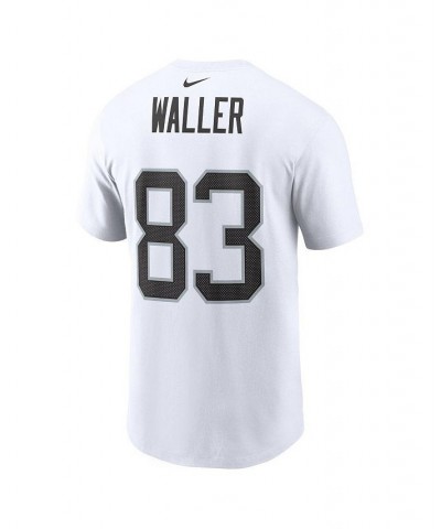 Men's Darren Waller White Las Vegas Raiders Player Name & Number T-shirt $17.20 T-Shirts