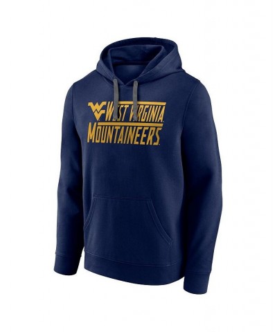 Men's Branded Navy West Virginia Mountaineers Favorite Longshot Pullover Hoodie $21.62 Sweatshirt