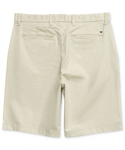 Men's 10" Classic-Fit Stretch Chino Shorts with Magnetic Zipper Tan/Beige $33.79 Shorts