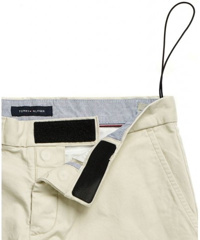 Men's 10" Classic-Fit Stretch Chino Shorts with Magnetic Zipper Tan/Beige $33.79 Shorts