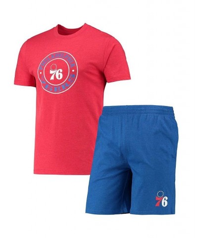 Men's Royal, Red Philadelphia 76ers T-shirt and Shorts Sleep Set $28.80 Pajama