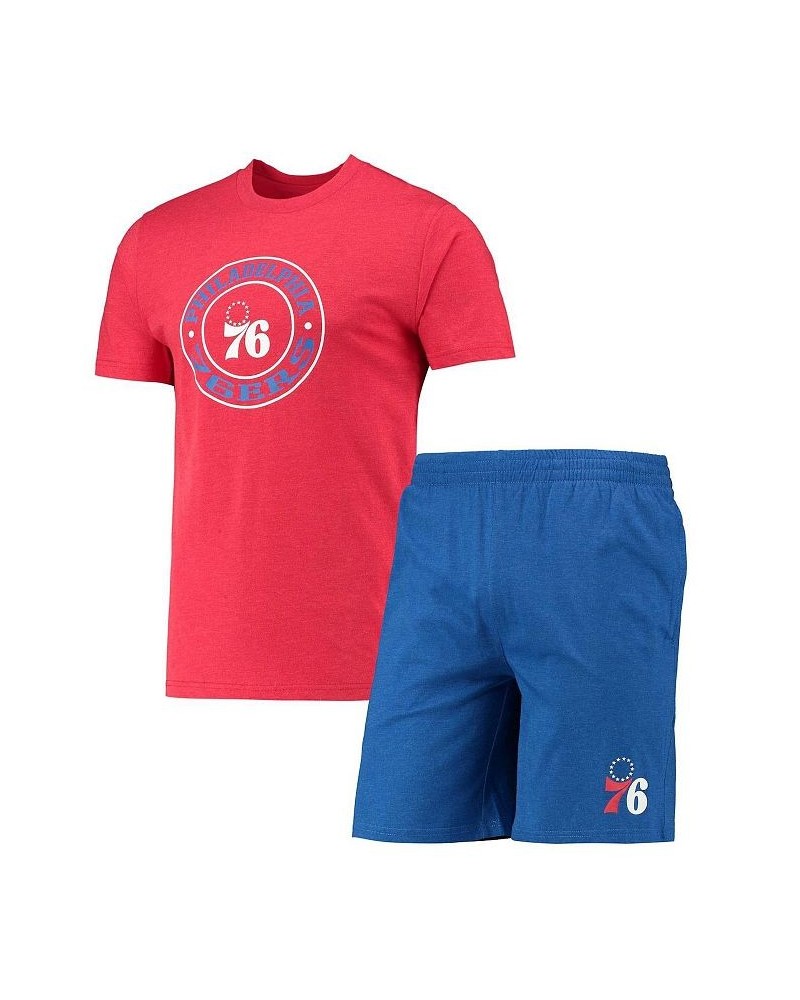 Men's Royal, Red Philadelphia 76ers T-shirt and Shorts Sleep Set $28.80 Pajama