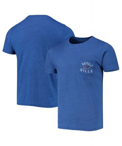 Men's Heathered Royal Buffalo Bills Field Goal Pocket Tri-Blend T-shirt $21.19 T-Shirts