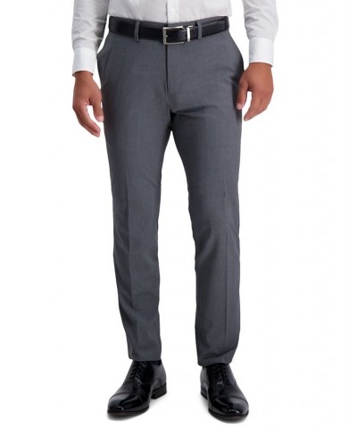 J.M Men's Slim-Fit 4-Way Stretch Suit Pants Gray $30.24 Suits