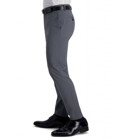 J.M Men's Slim-Fit 4-Way Stretch Suit Pants Gray $30.24 Suits