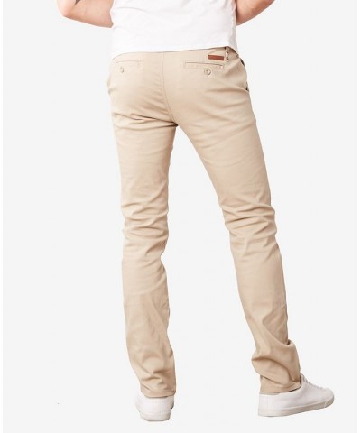 Men's Super Stretch Slim Fit Everyday Chino Pants Brown $19.00 Pants