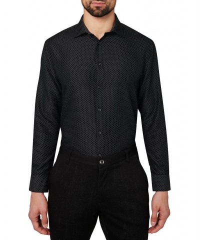 Men's Regular Fit Performance Wrinkle Free Dress Shirt Black $13.63 Dress Shirts