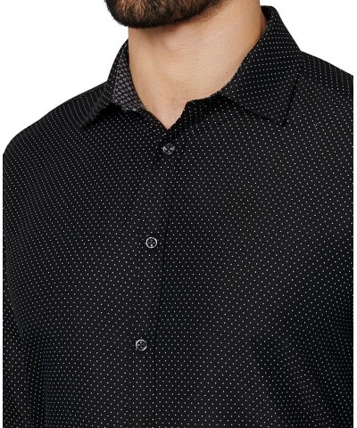 Men's Regular Fit Performance Wrinkle Free Dress Shirt Black $13.63 Dress Shirts