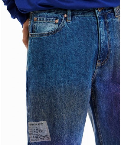 Men's Relaxed-Fit Multicolor Denim Jeans Multi $75.95 Jeans