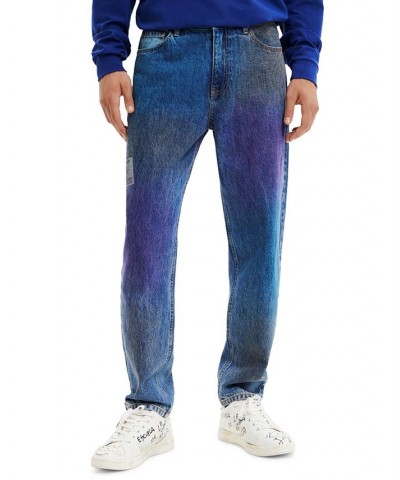 Men's Relaxed-Fit Multicolor Denim Jeans Multi $75.95 Jeans