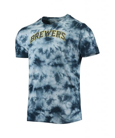 Men's Navy Milwaukee Brewers Team Tie-Dye T-shirt $18.80 T-Shirts