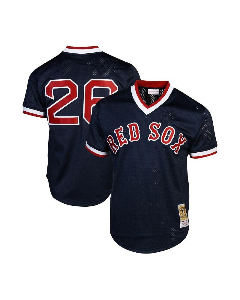 Men's Wade Boggs Boston Red Sox 1992 Authentic Cooperstown Collection Batting Practice Jersey - Navy Blue $46.20 Jersey