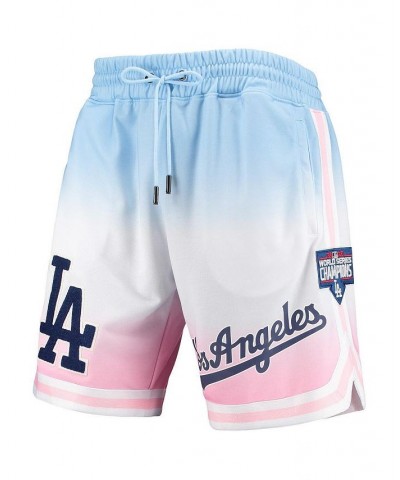 Men's Blue and Pink Los Angeles Dodgers Team Logo Pro Ombre Shorts $40.70 Shorts