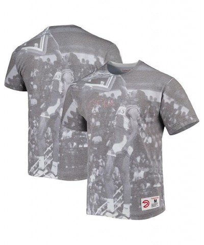 Men's Spud Webb Gray Atlanta Hawks Above The Rim Sublimated T-shirt $29.90 T-Shirts