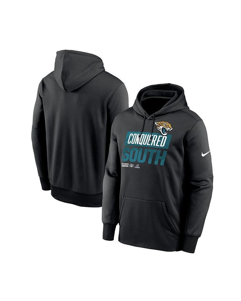 Men's Black Jacksonville Jaguars 2022 AFC South Division Champions Locker Room Trophy Collection Pullover Hoodie $39.90 Sweat...