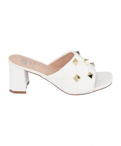 Women's Alexis Slide Sandals White $40.00 Shoes