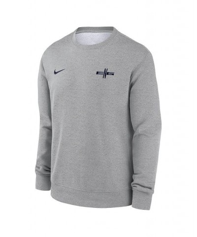 Men's Gray England National Team Club Fleece Pullover Sweatshirt $37.43 Sweatshirt