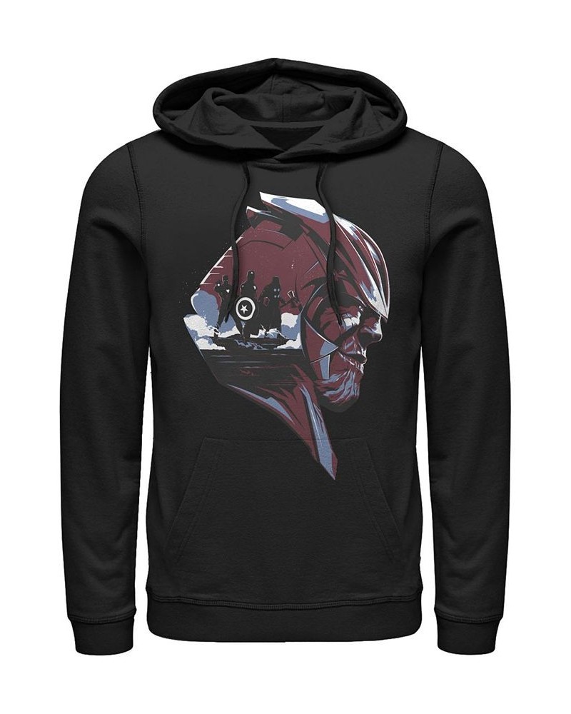 Marvel Men's Avengers Endgame Thanos Helmet Scene, Pullover Hoodie Black $30.36 Sweatshirt