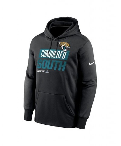 Men's Black Jacksonville Jaguars 2022 AFC South Division Champions Locker Room Trophy Collection Pullover Hoodie $39.90 Sweat...
