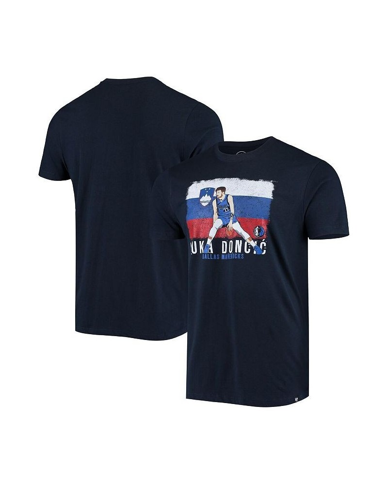 Men's Luka Doncic Navy Dallas Mavericks Player Graphic T-shirt $13.60 T-Shirts