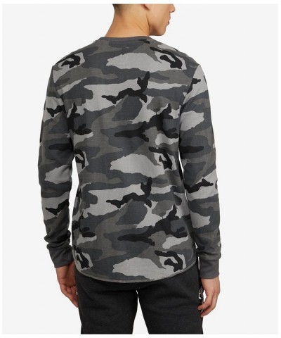 Men's Big and Tall All Over Print Stunner Thermal Sweater PD04 $28.80 Sweaters