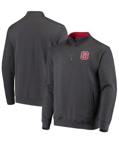 Men's Charcoal NC State Wolfpack Tortugas Logo Quarter-Zip Jacket $25.20 Sweatshirt