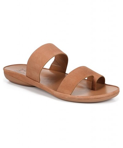 Genn-Drift Flat Sandals Brown $50.14 Shoes