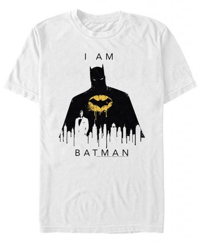 DC Men's I Am Batman City Silhouette Short Sleeve T-Shirt $18.54 T-Shirts