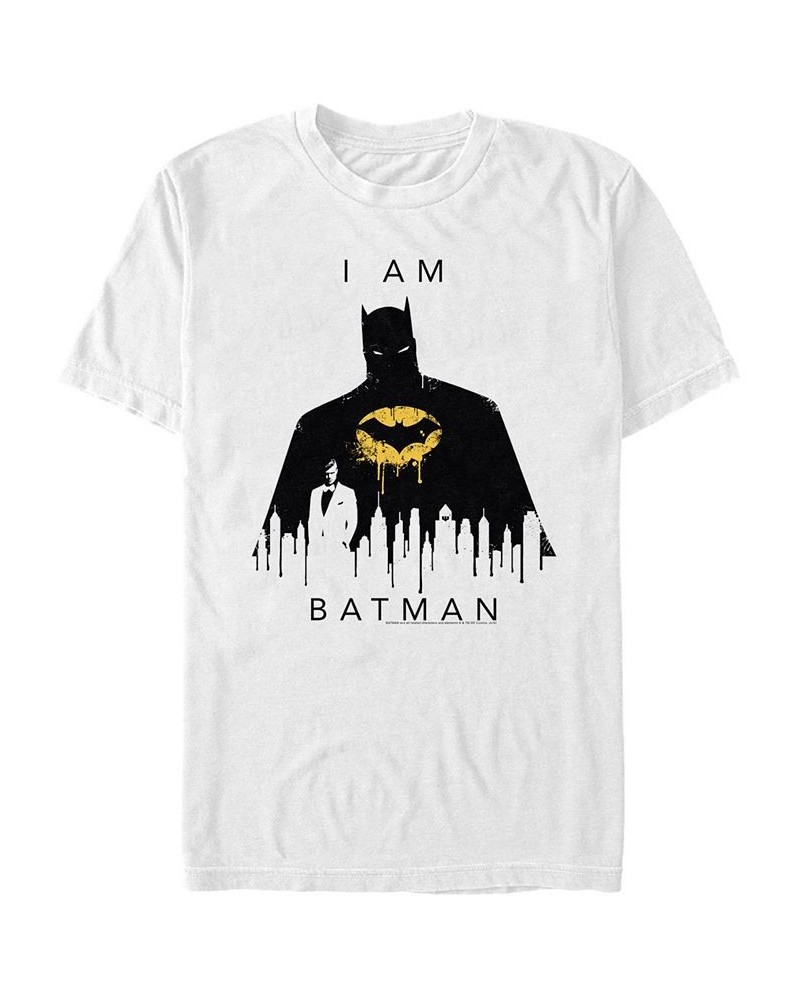 DC Men's I Am Batman City Silhouette Short Sleeve T-Shirt $18.54 T-Shirts