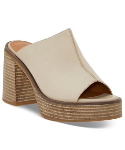 Women's Dinali Platform Mule Sandals Tan/Beige $38.70 Shoes