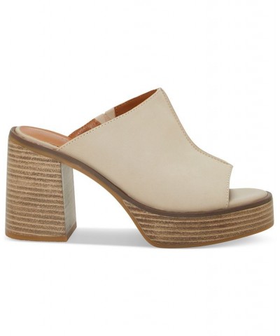 Women's Dinali Platform Mule Sandals Tan/Beige $38.70 Shoes