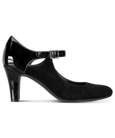 Velmah Memory Foam Mary Jane Pumps Black $40.28 Shoes